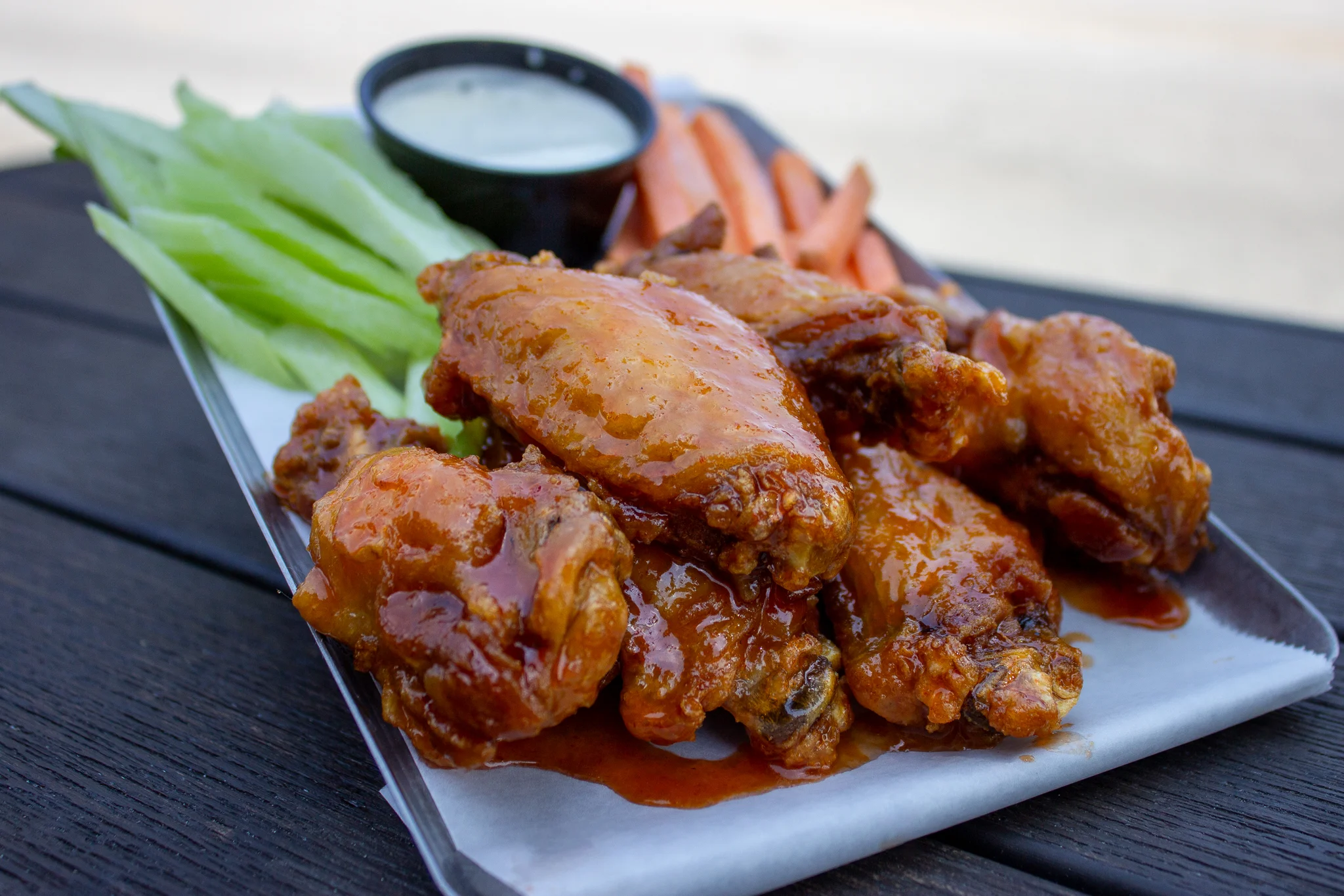 The Best Fresh, Hot Wings at Main Street Pub Downtown Spartanburg, South Carolina.