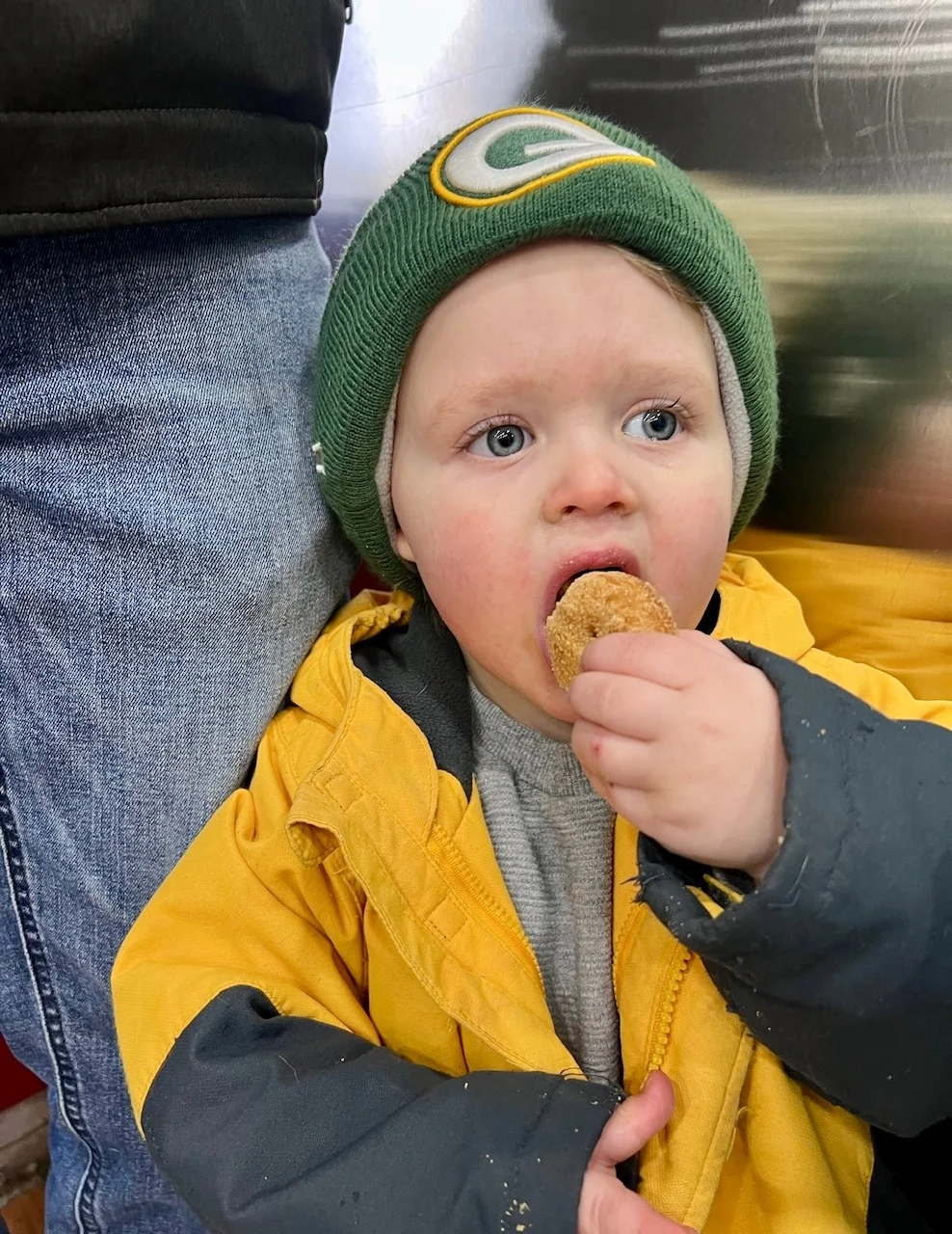 Kid enjoying donut