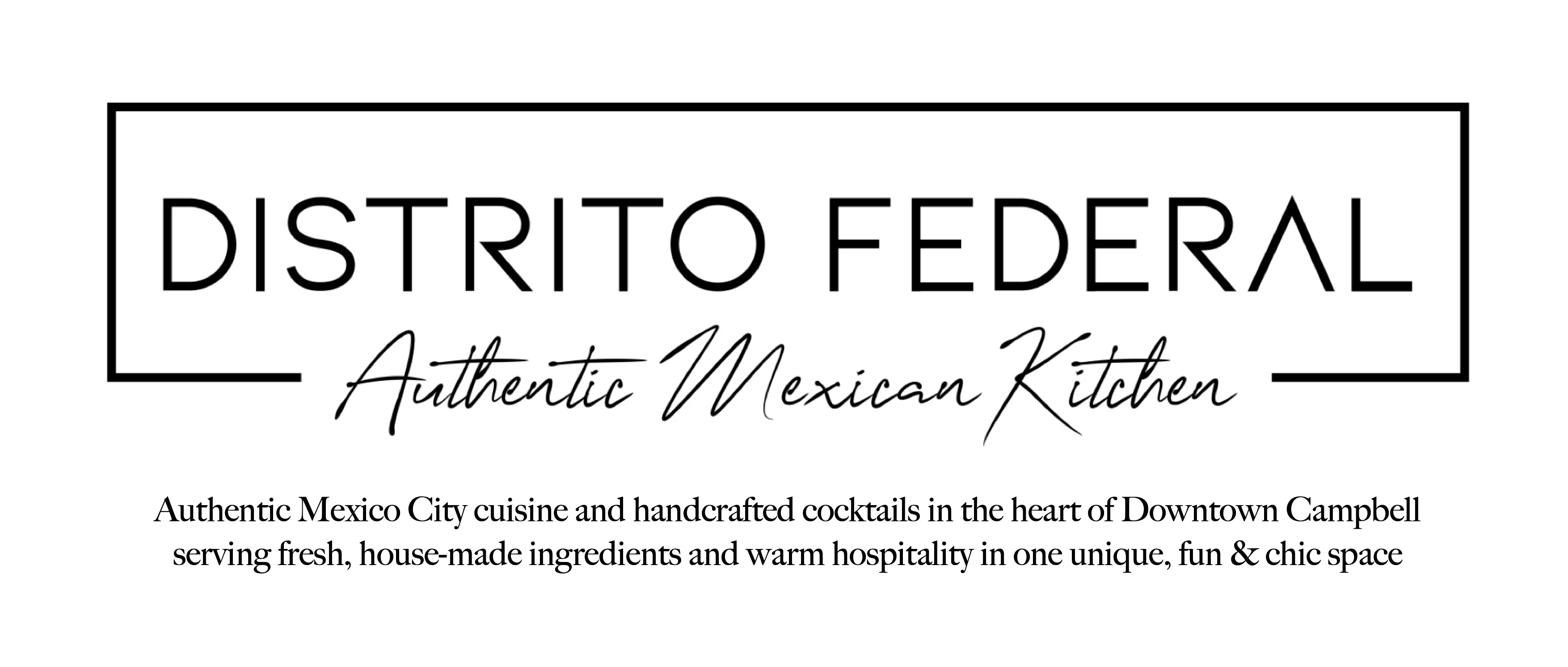 Logo of Distrito Federal, an authentic Mexican kitchen in Downtown Campbell