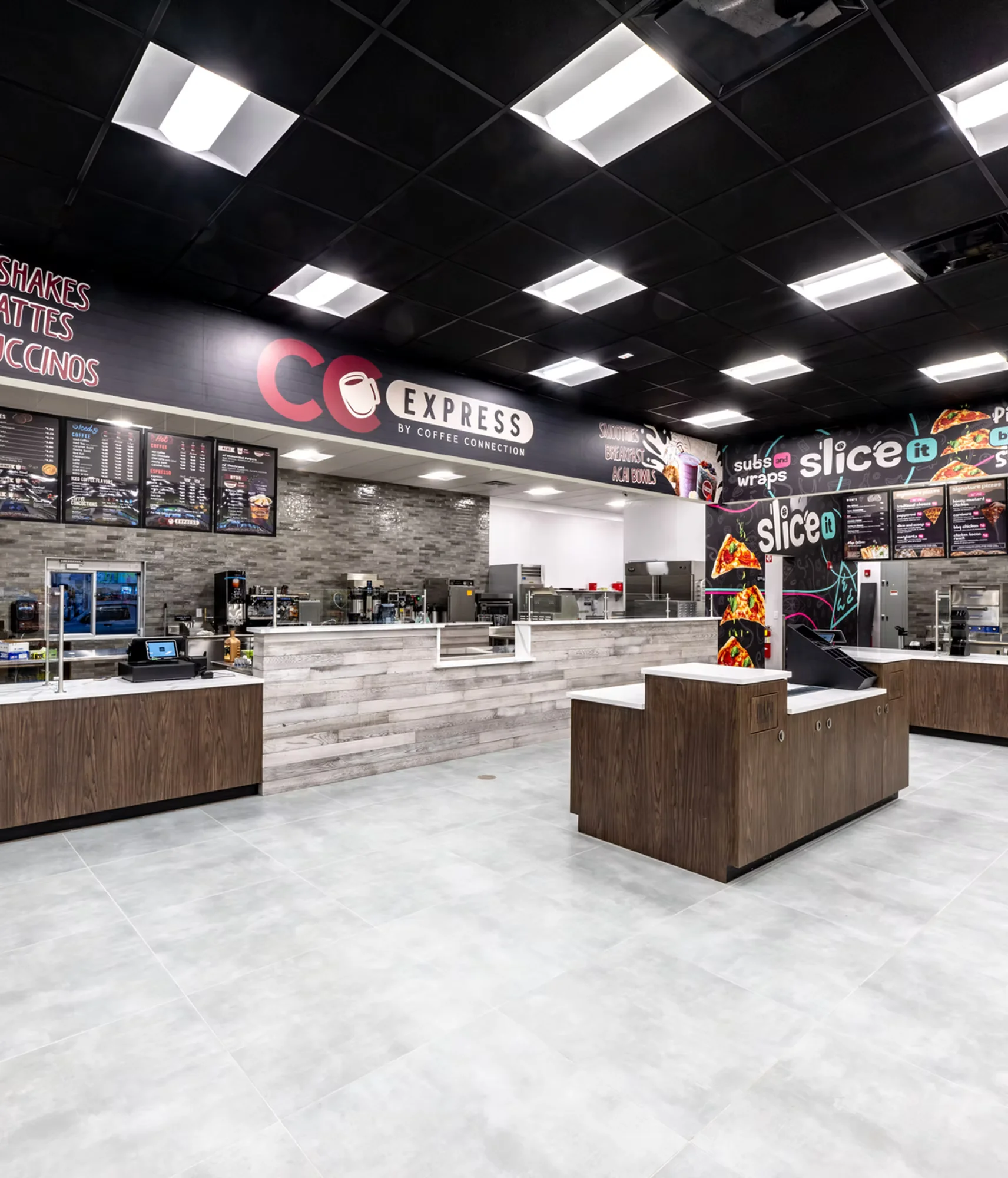 The interior of Slice and Scoop