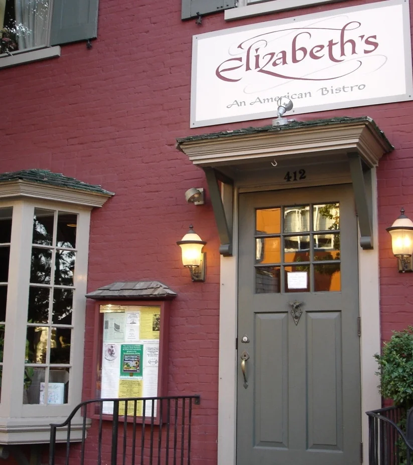 The front of Elizabeth's