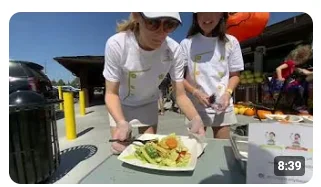 Freshly plated vegetable stir-fry in a vibrant presentation