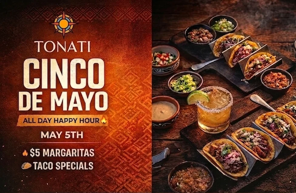 Cinco de Mayo specials, all day happy hour, soft serve margaritas, best margaritas