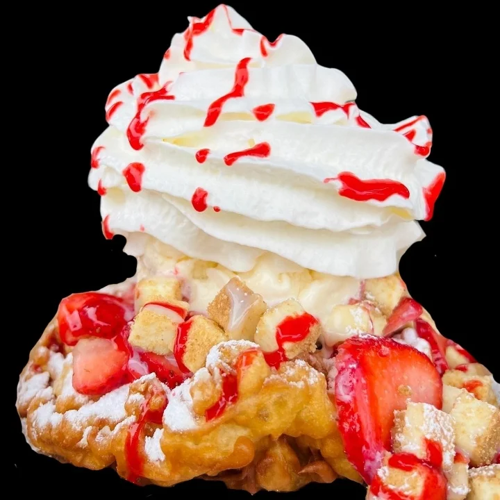 Strawberry Cheesecake Funnel Cake