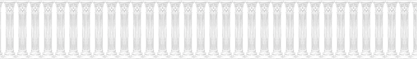 Elegant row of classical columns in architectural design