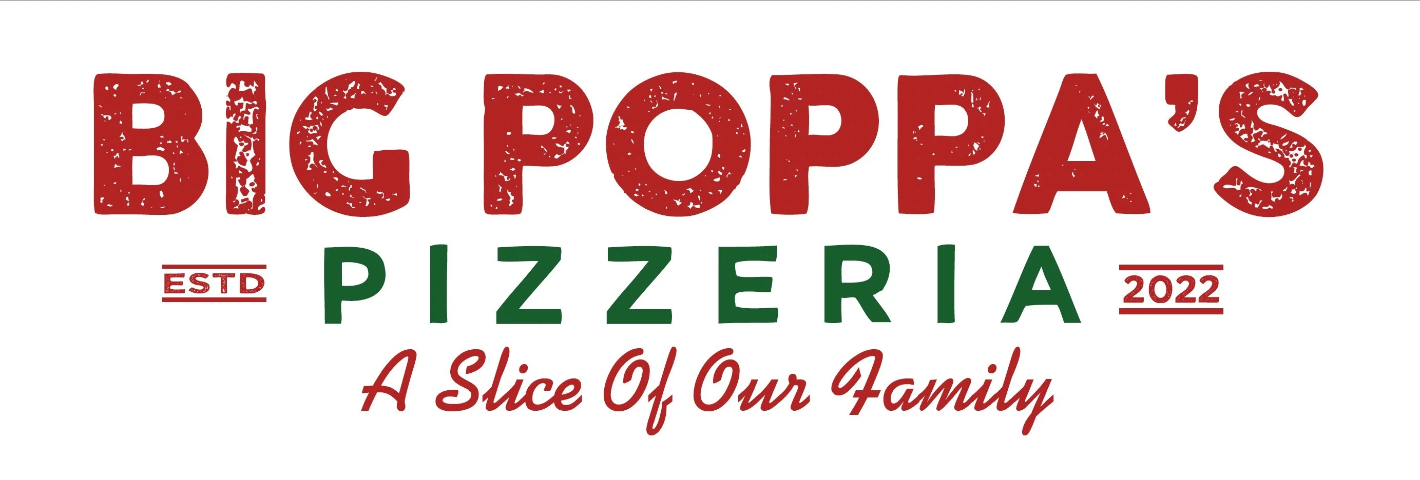 Logo of Big Poppa's Pizzeria, established 2022