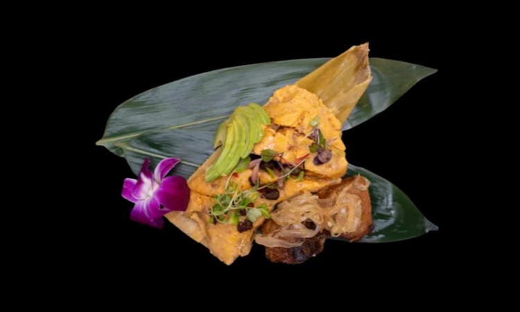 Indonesian fish wrapped in banana leaves