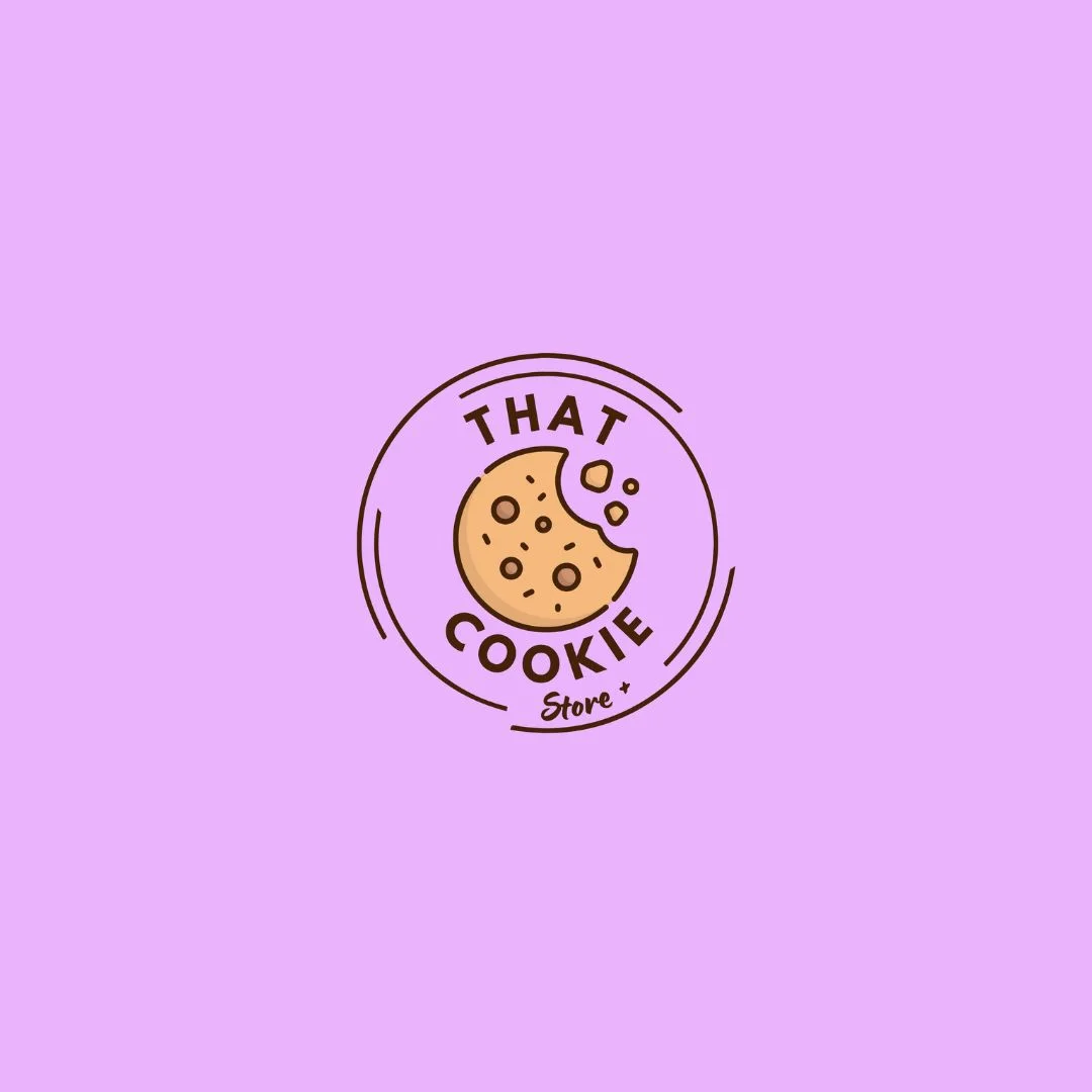 Logo of That Cookie Store featuring a cookie design