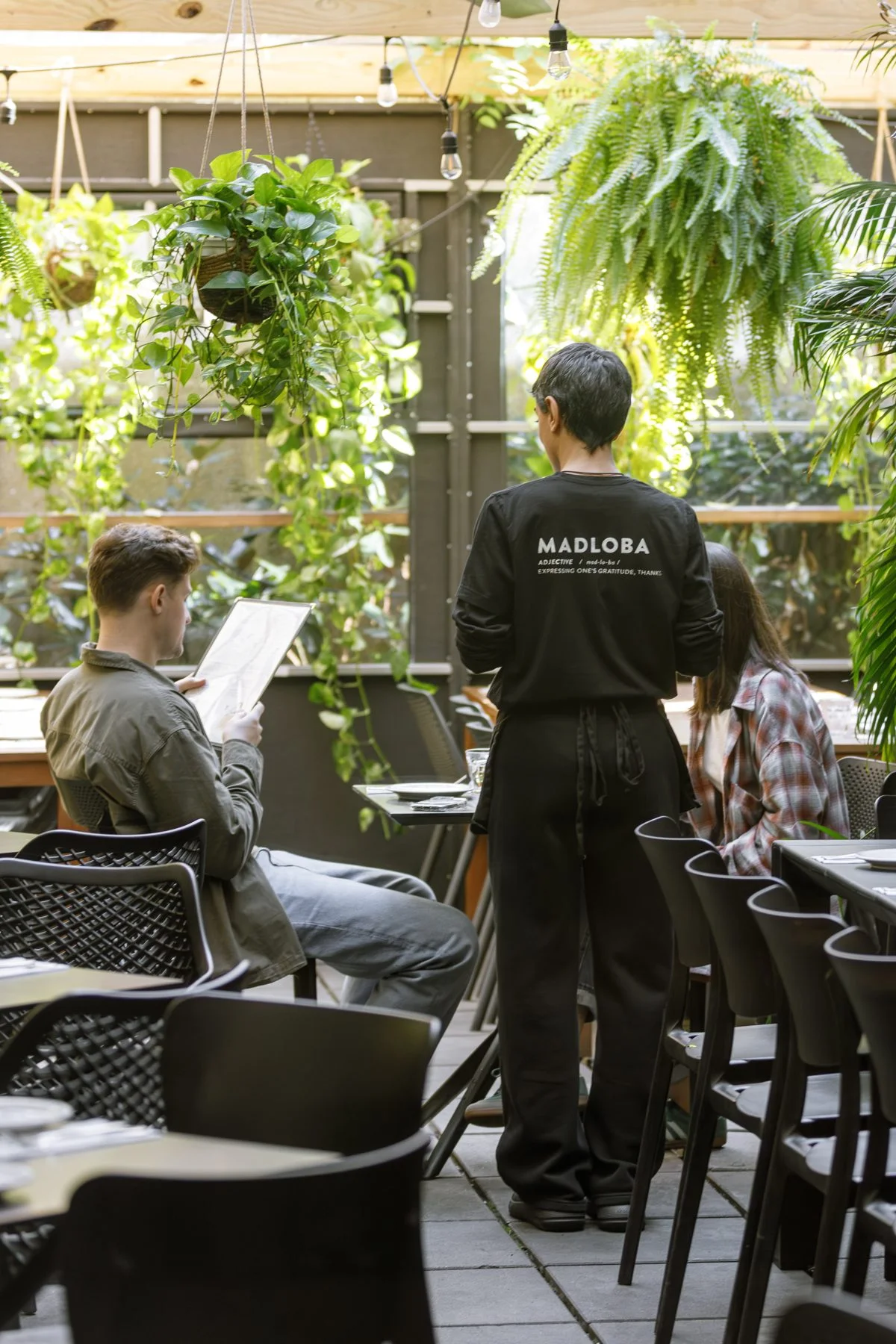 Garden patio at Chama Mama