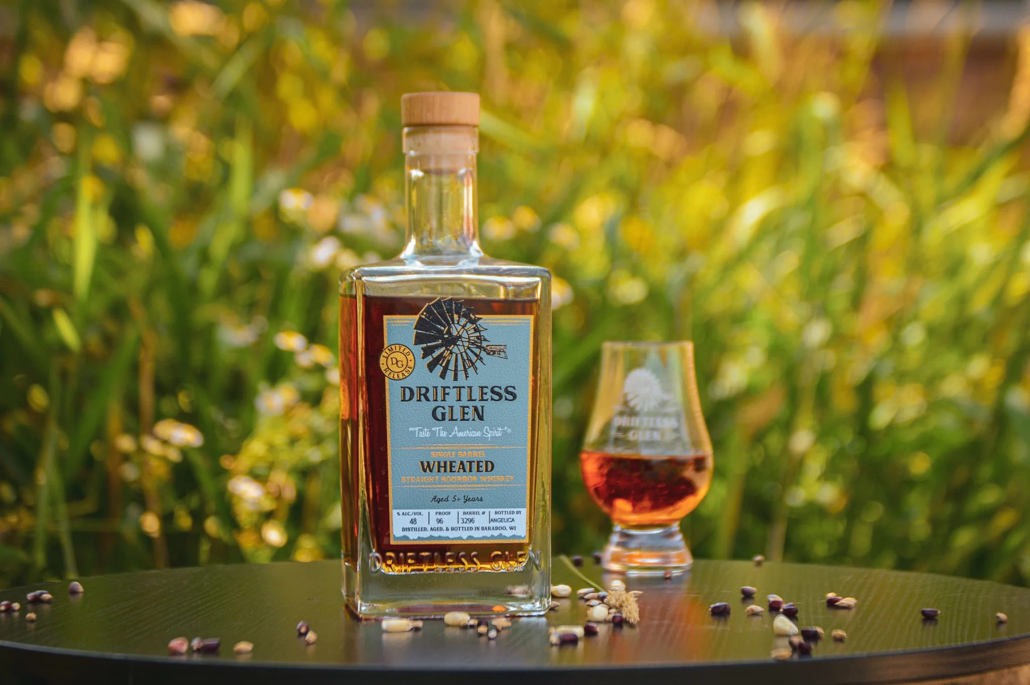 A bottle of Wheated Bourbon
