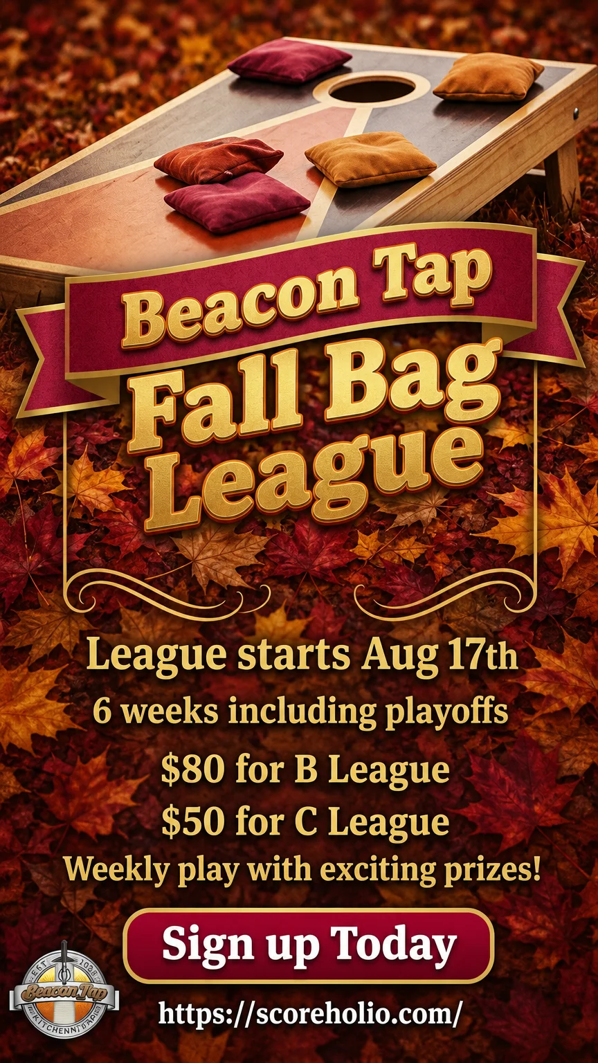 Promotional poster for Beacon Baggers Summer Blind Draw Series event