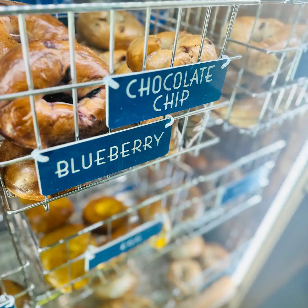 Authentic, NY-style bagels baked fresh daily!
