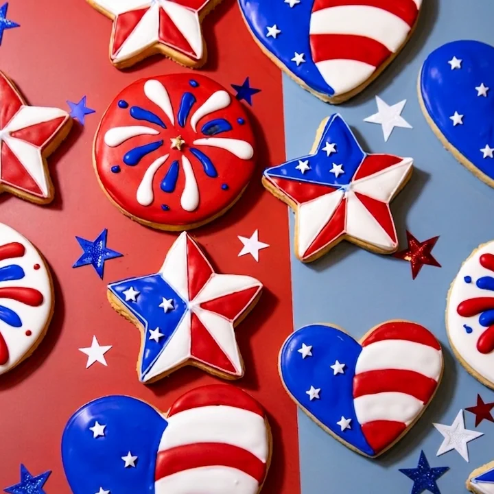 4th of July Royal Iced Cookie