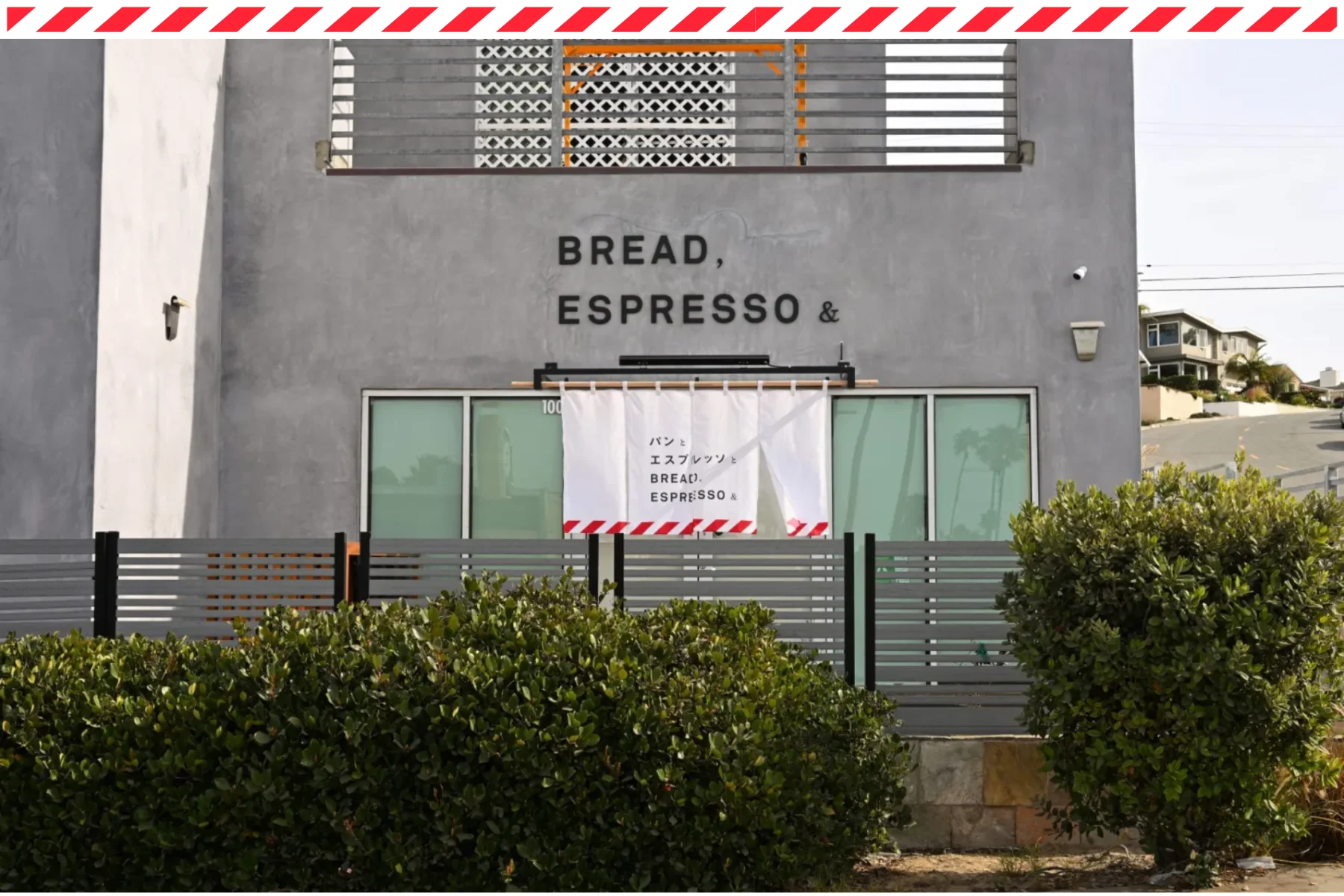 Exterior of Bread Espresso café with signage in English and Japanese