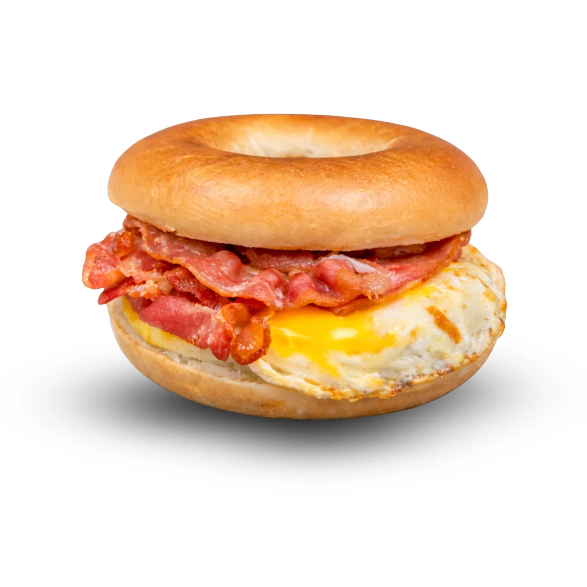 Bagel Sandwich with Egg, Cheese, bacon and mayo