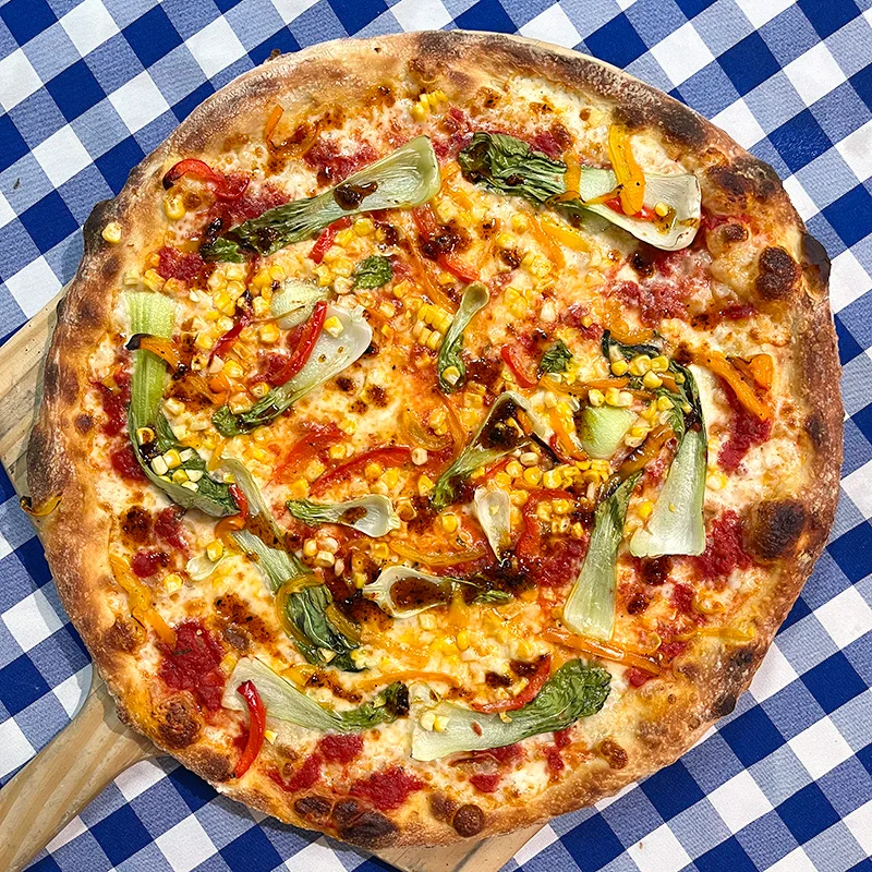 A signature pizza