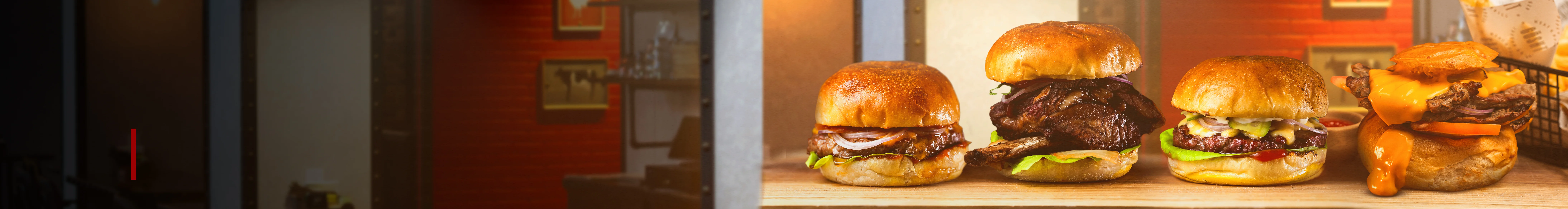 Gourmet sliders featuring various meats and toppings