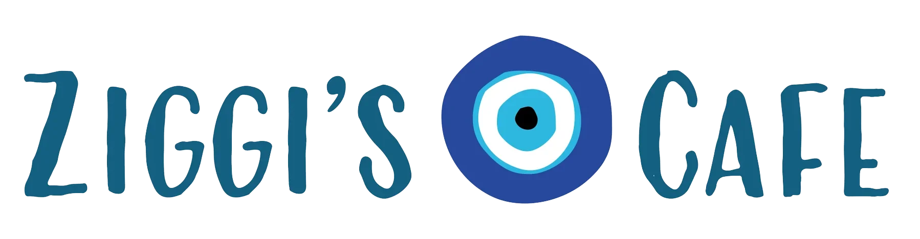 Ziggi's Cafe logo featuring an eye design