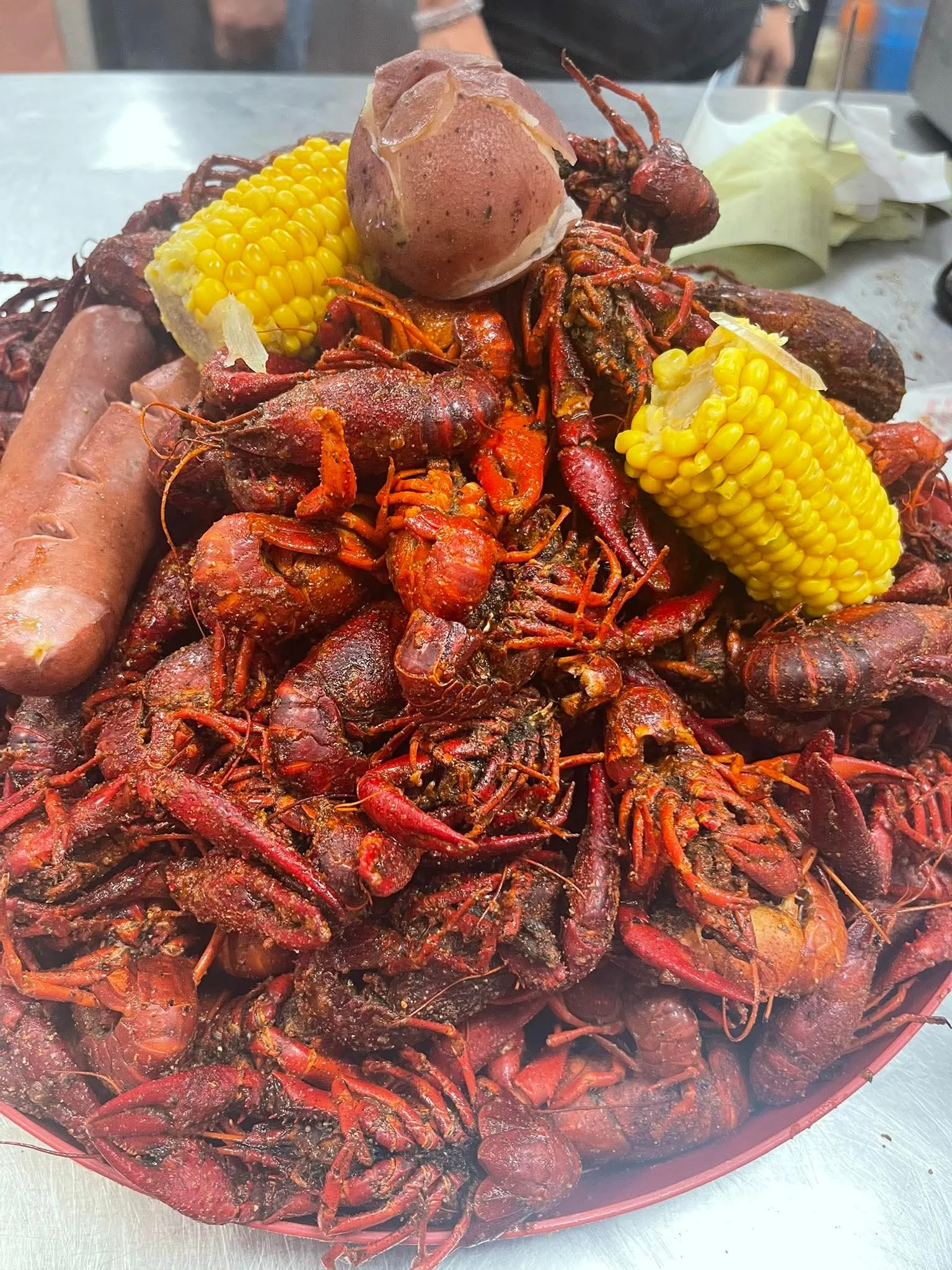 An assortment of seafood at Fannett Seafood