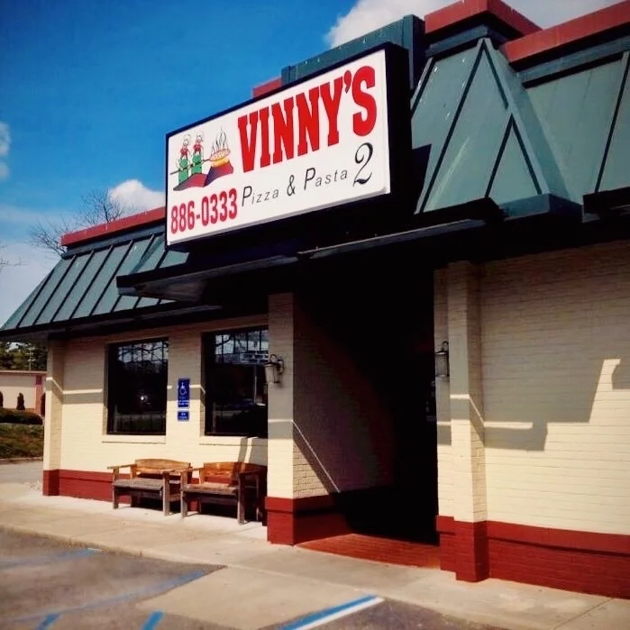 Exterior view of Vinny's Pizza & Pasta restaurant