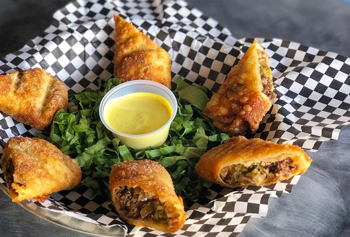 Cheeseburger Egg Rolls