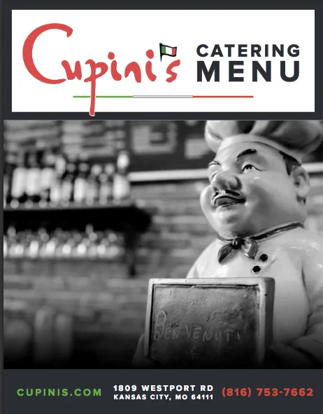 Cupini's Catering Menu