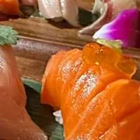 Assorted sushi platter featuring fresh nigiri and rolls