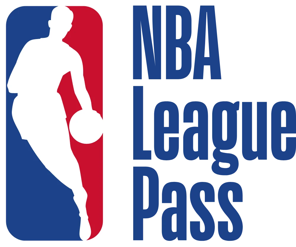 NBA League Pass logo featuring a basketball player silhouette
