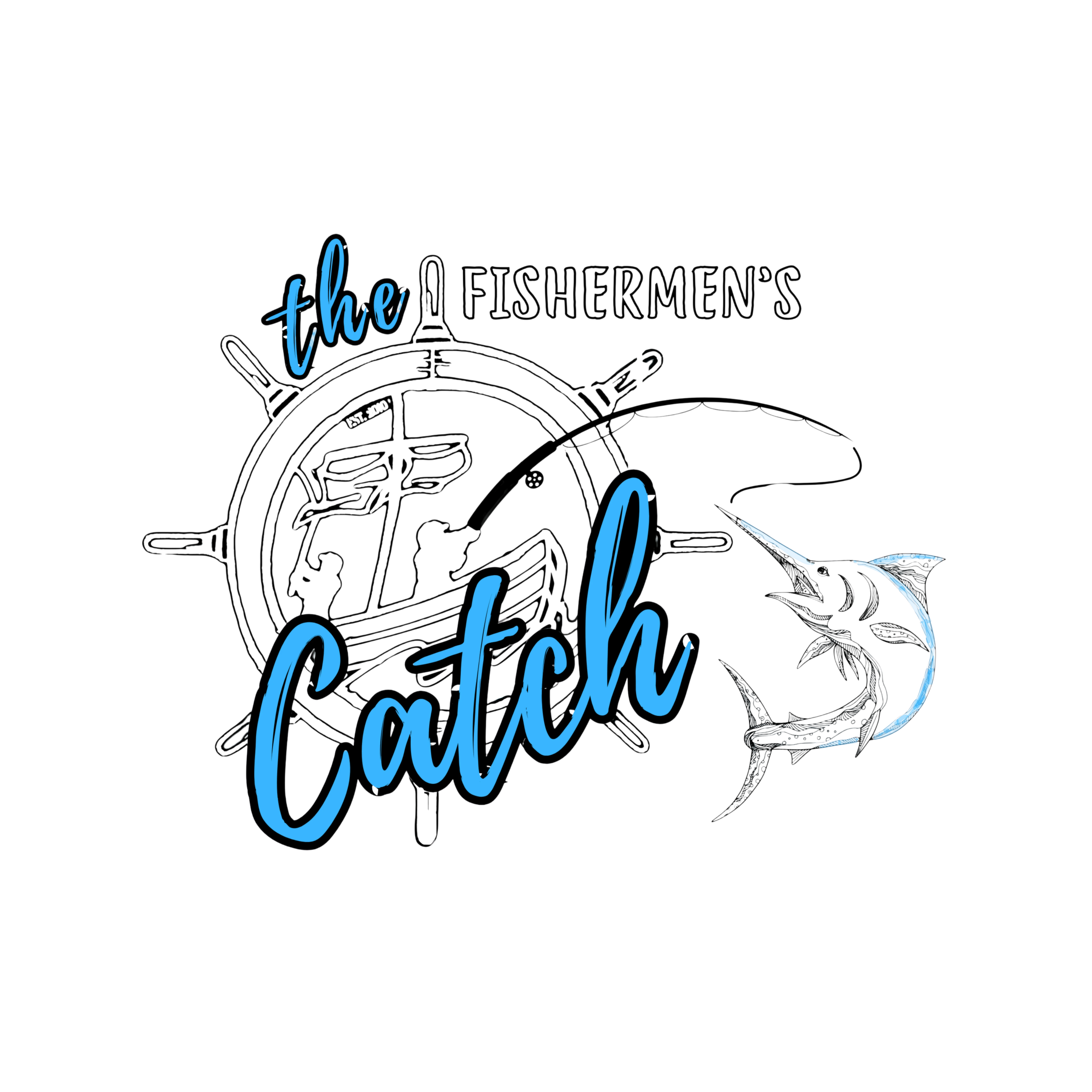 Logo of Fishermen's Catch, featuring a stylized fish design.