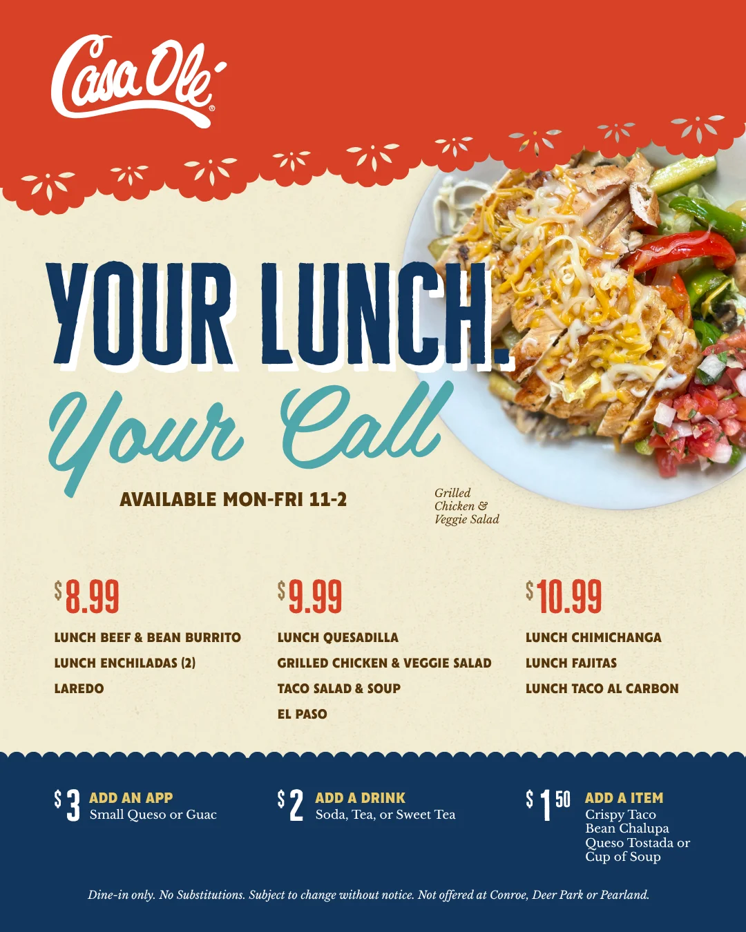 Lunch Value Menu Promotional Graphic