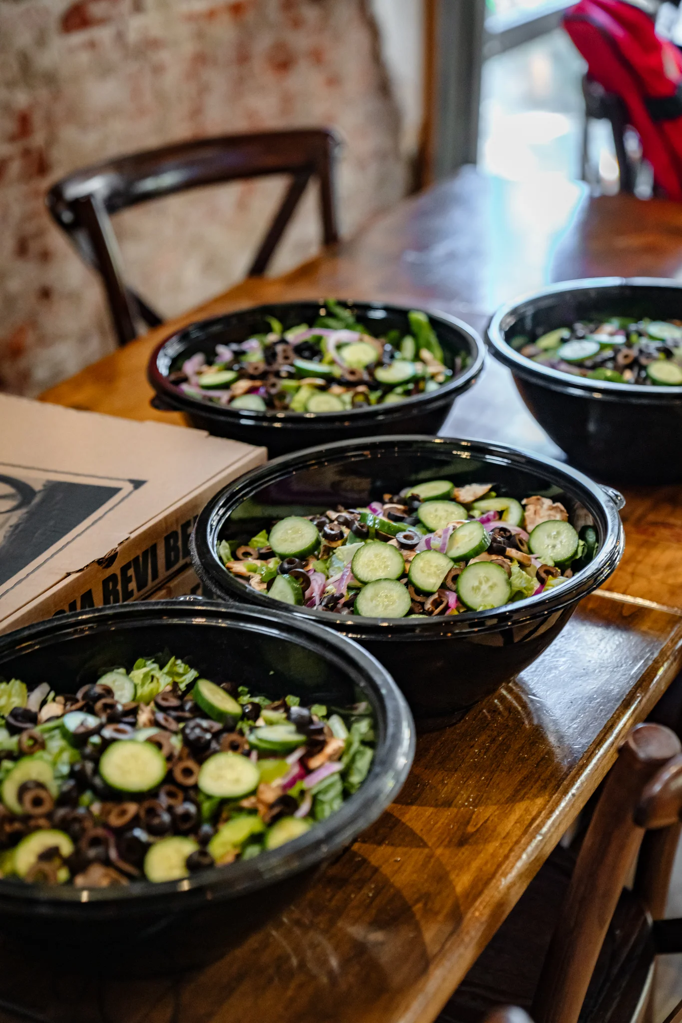 ceasar, mixed green, arugala salads to feed 10, 25 or more persons
