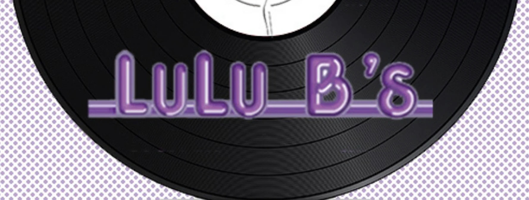 Logo of Lulu B's featuring a vinyl record design