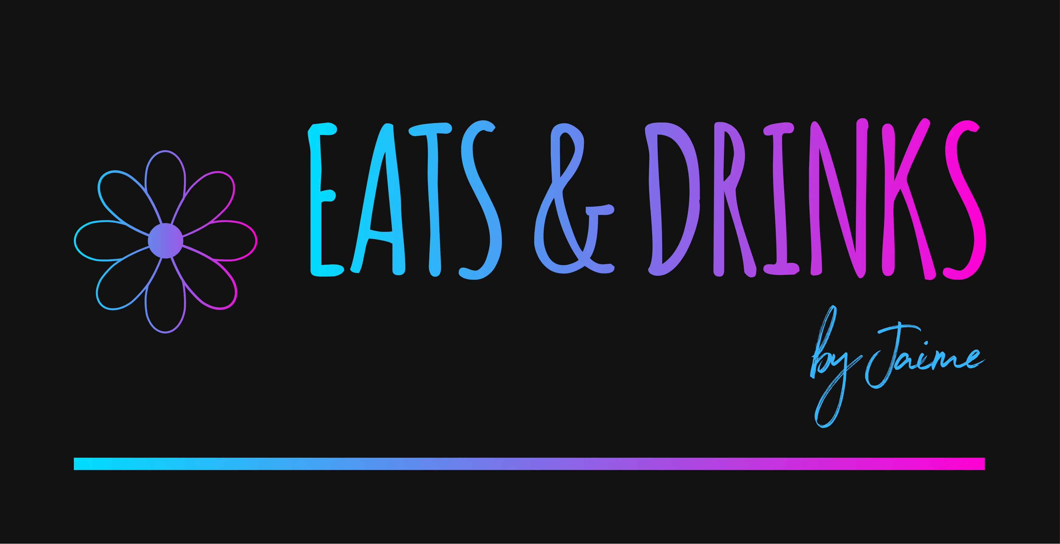 Colorful restaurant logo design for Eats & Drinks by Jaime