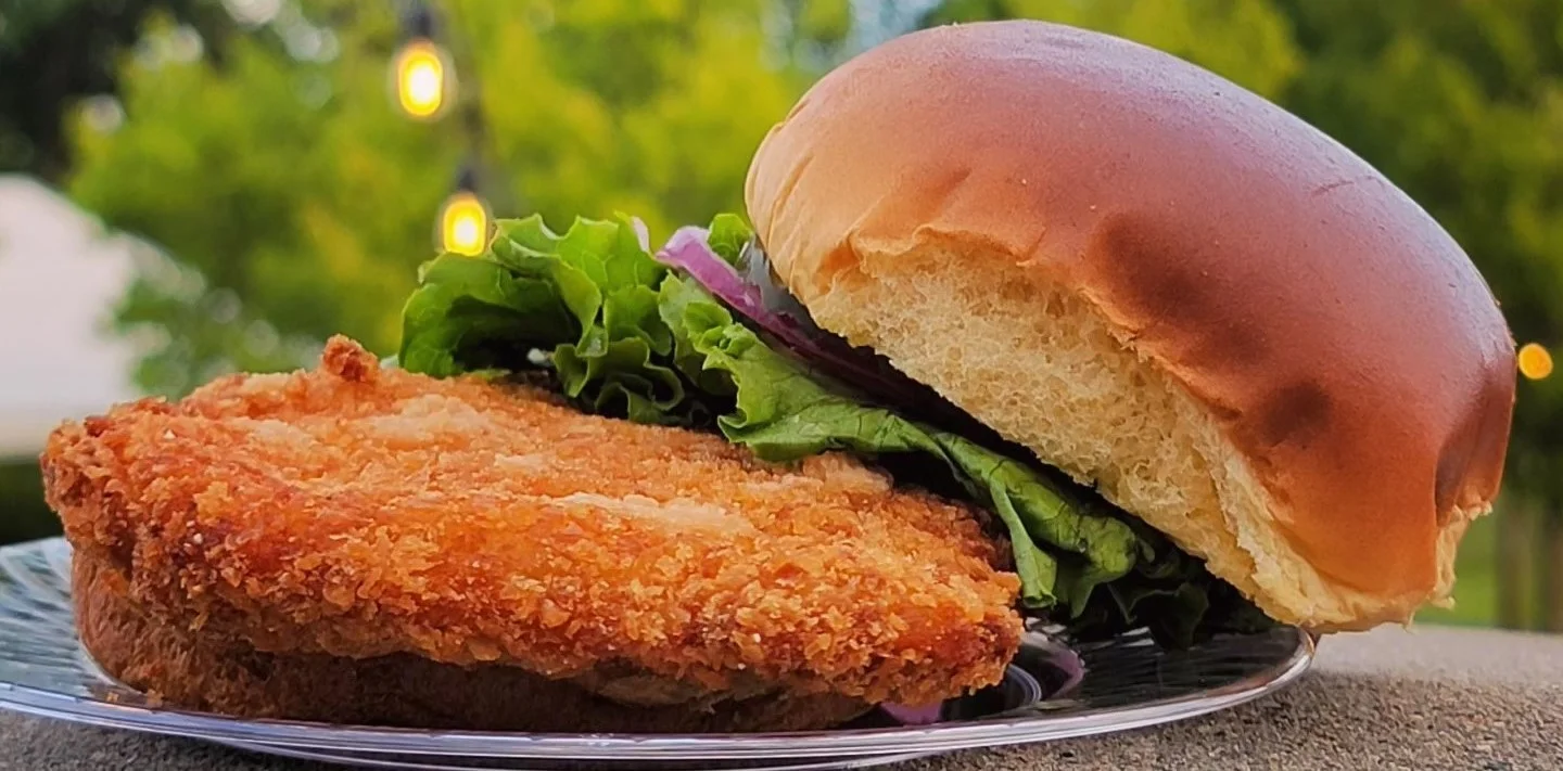 Hand breaded pork tenderloin sandwich from Swayzee Loinz