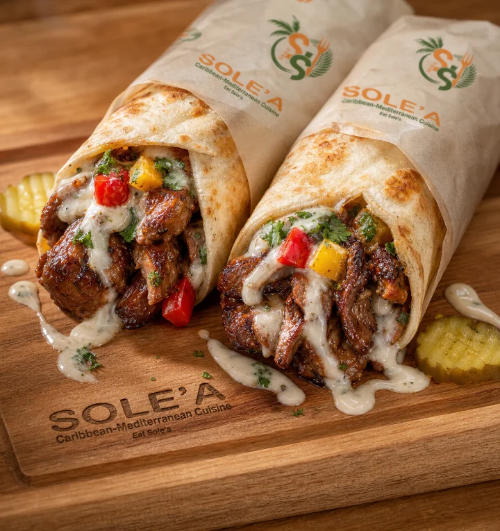 Jerk Chicken Shawarma
