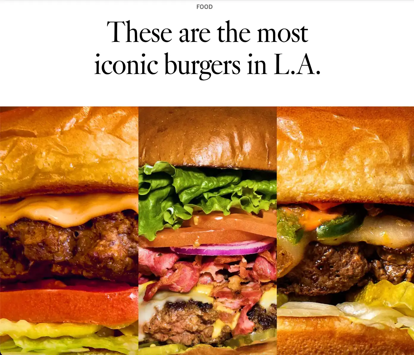 THICC Burger in LA Times as one of the most Iconic LA burgers