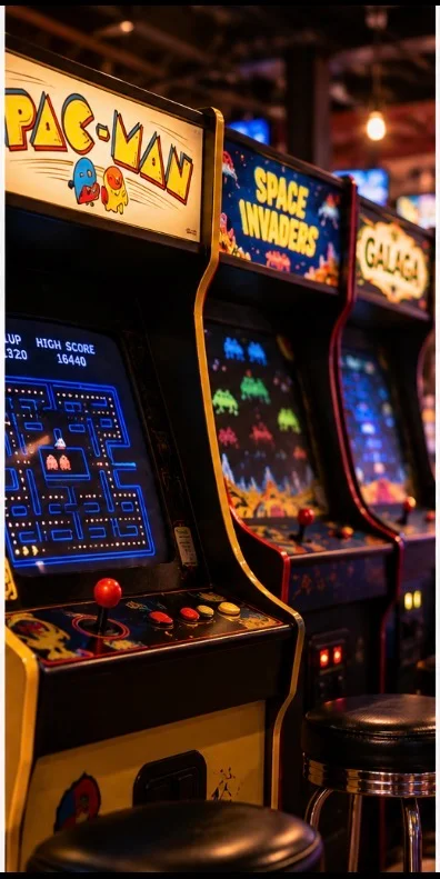 An arcade gaming machine featuring an 'Angry Birds' theme. It has two player seats, screens showing gameplay, and colorful graphics with characters from the game.