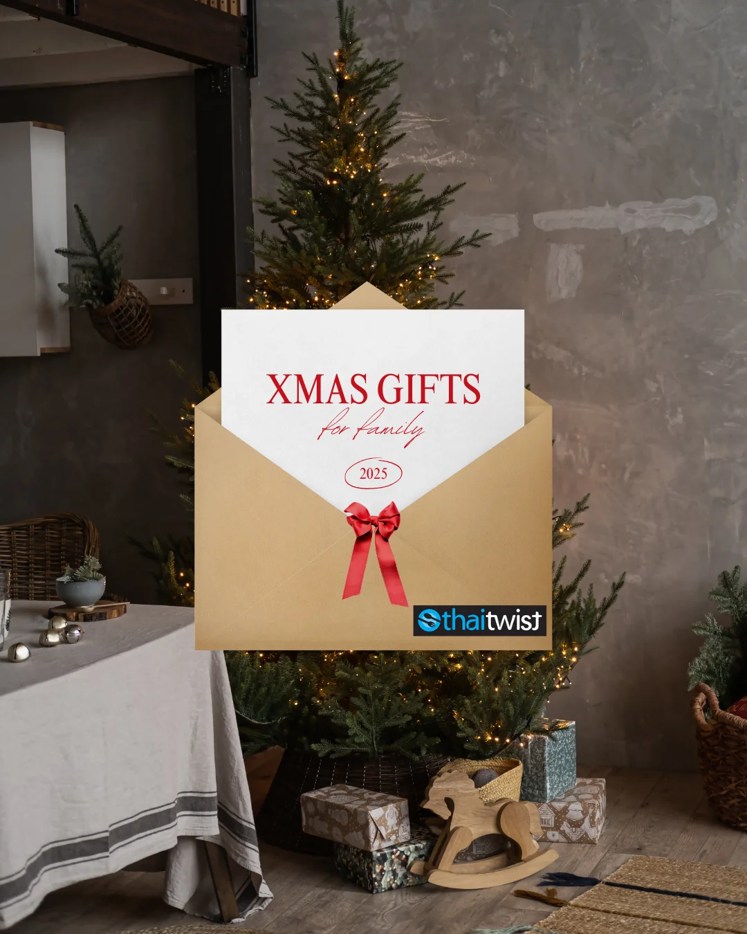 Christmas gift ideas for family in a cozy setting
