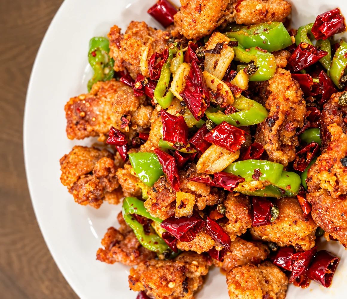 C2 🌶️辣子鸡丁 Spiced Capsicum Chicken  