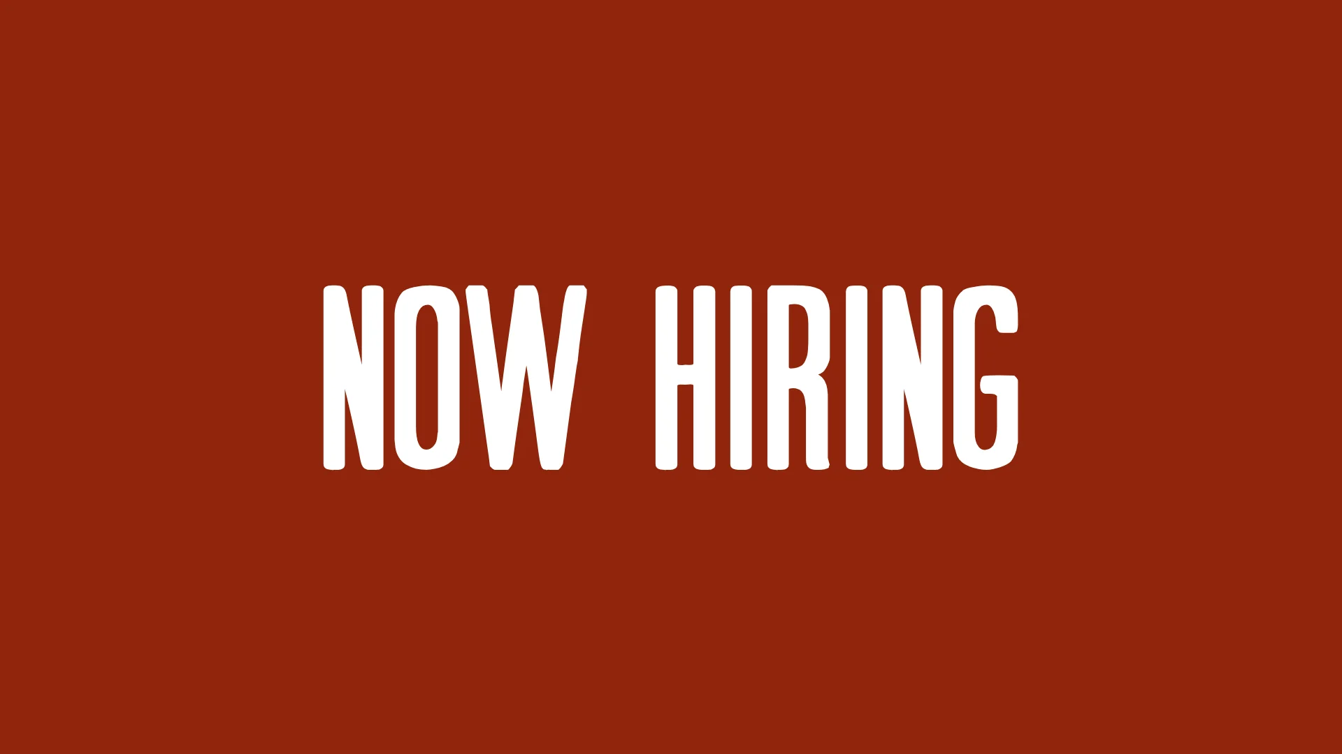 now hiring