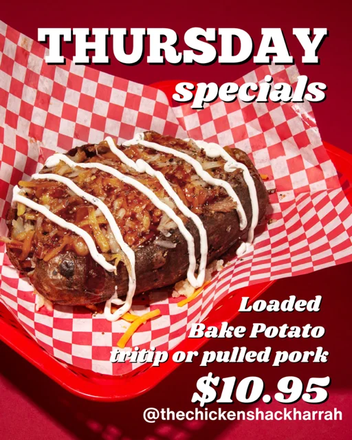 Loaded baked potato with pulled pork
