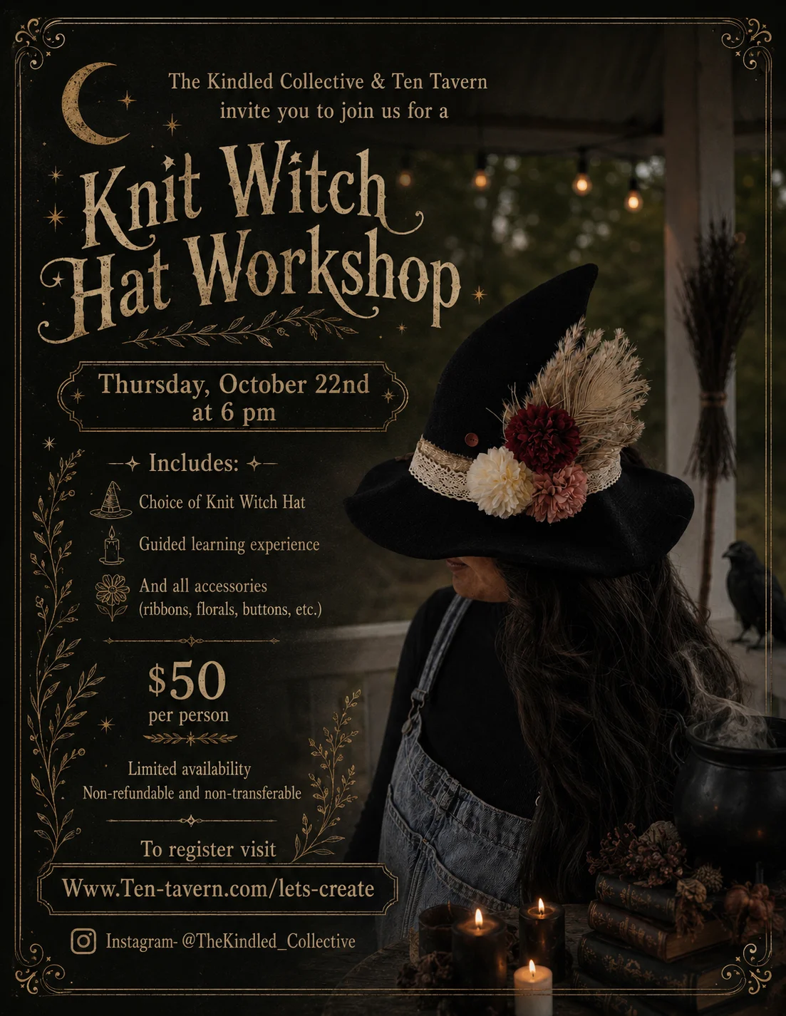 Knit Witch Hat Workshop