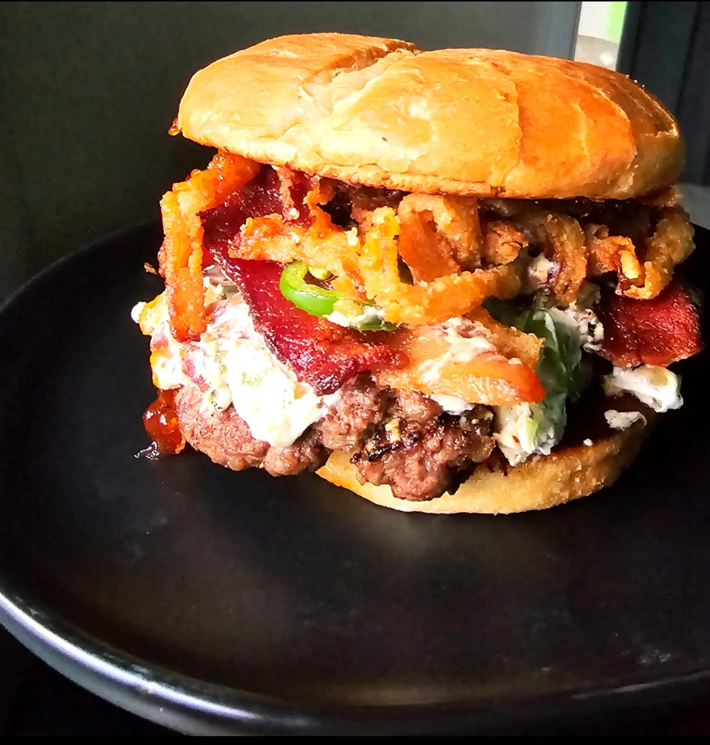 Jalapeno Popper smash Burger