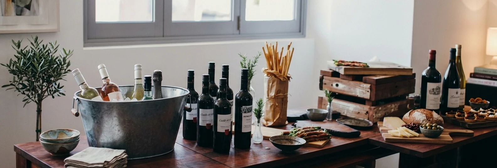 Sommelier pouring wine into a glass at a stylish dining table