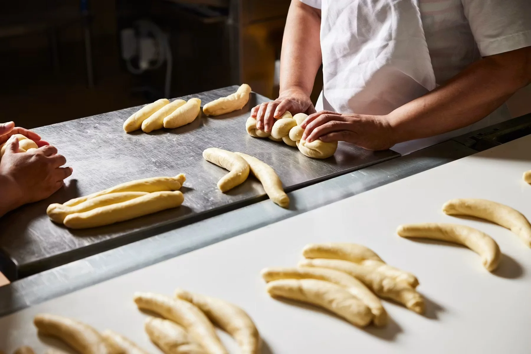 A restaurant chef preparing a dish