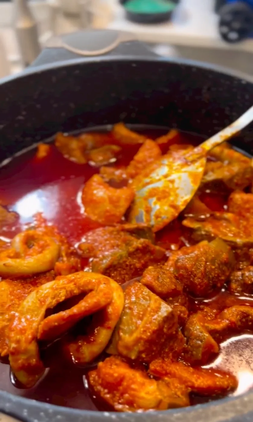 Spicy Nigerian goat meat pepper soup
