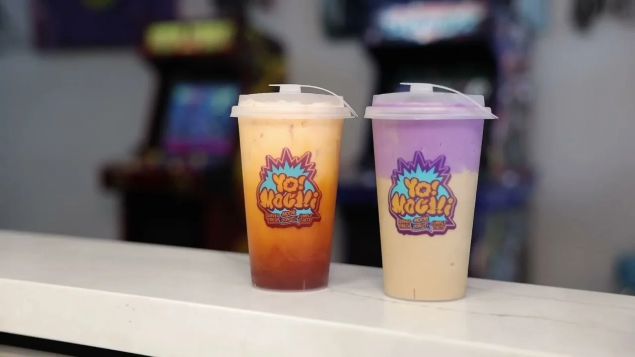 Colorful drinks from Yo Mochi! featuring unique flavors