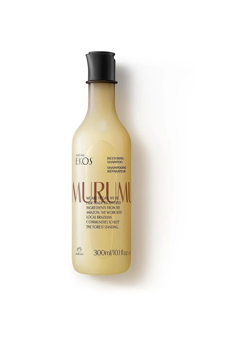 Natura Ekos Murumuru Hair Anti-Damage Shampoo - Combat Damage And Dryness - Vegan Hair Care - 10.1 Fl Oz (300ml)