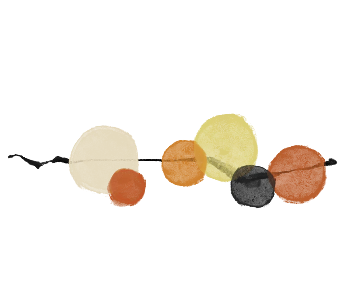 Abstract colorful shapes in a modern design style