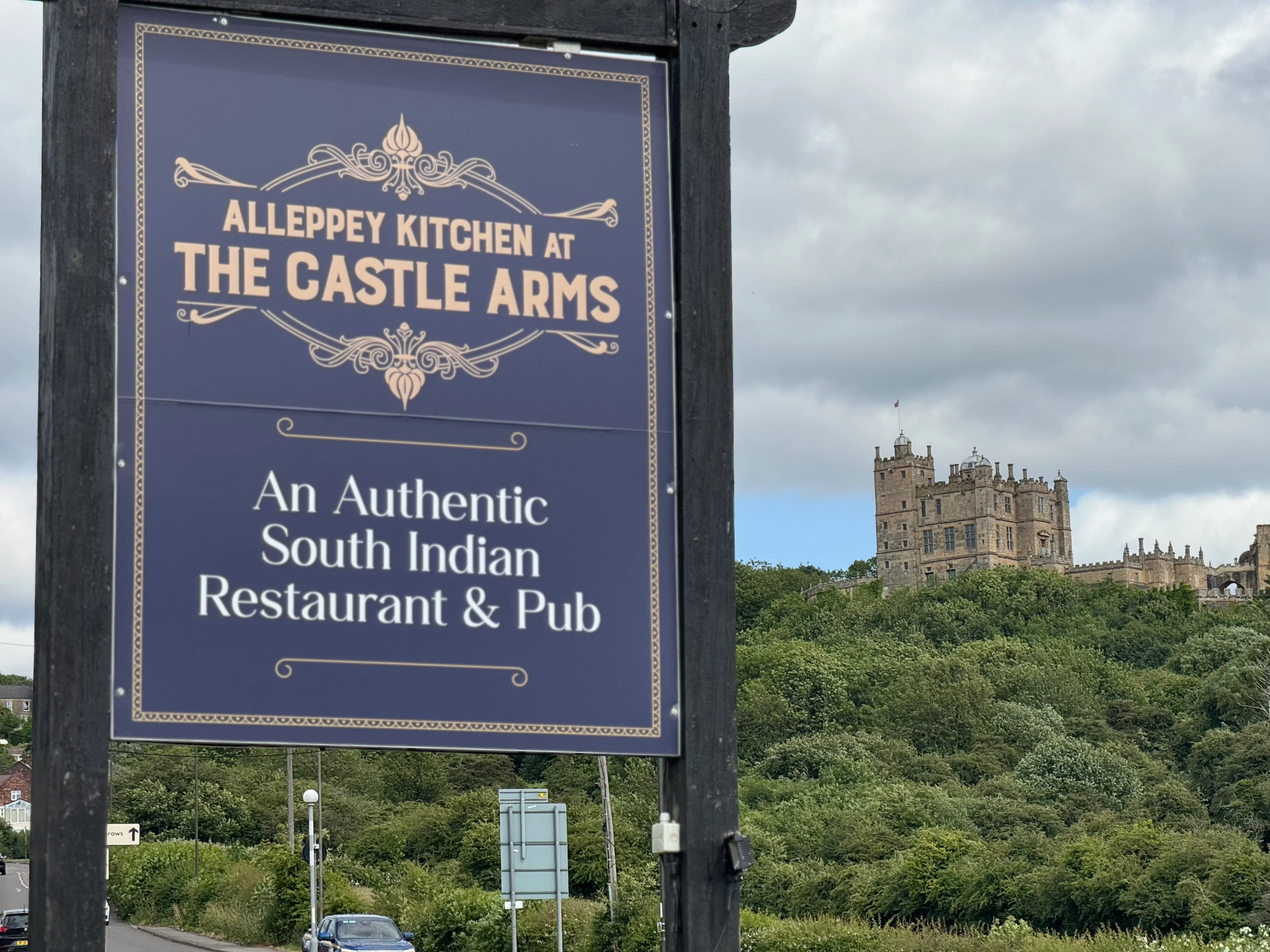 Castle in the background 